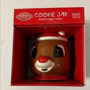 Rudolph Cookie Jar with Sugar Cookies (best by 04/14/2026)